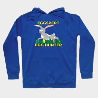 Eggspert Egg Hunter - Gray Easter Bunny Hoodie